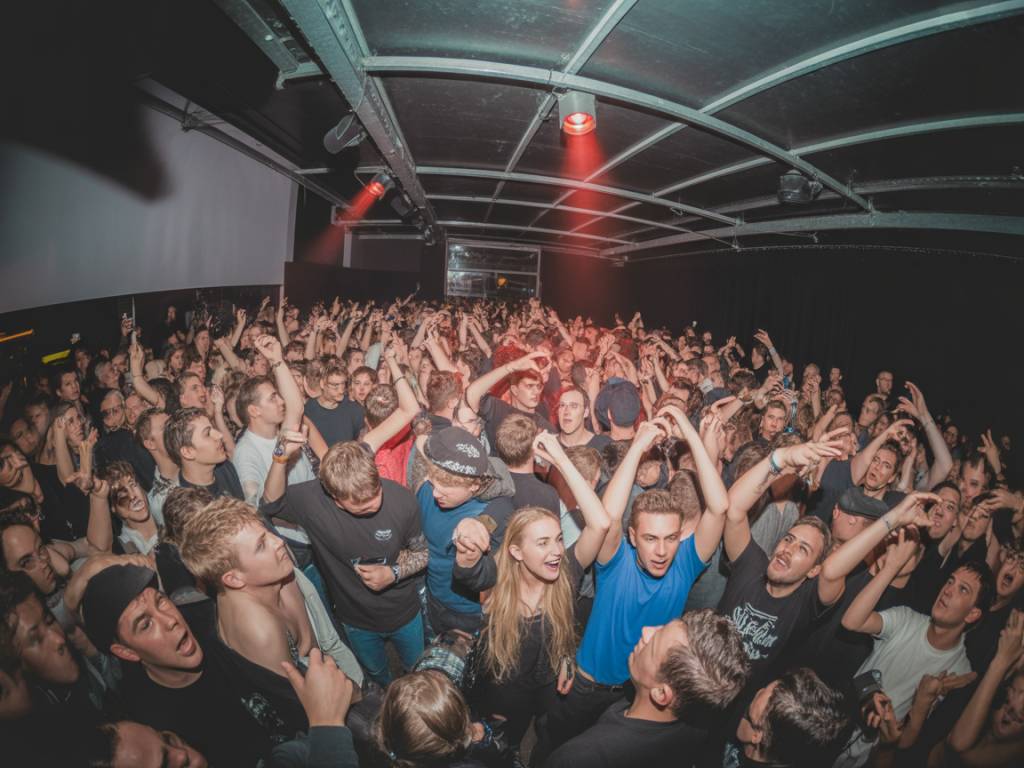 Liveverslag van een explosief clubconcert in een uitverkochte kleine zaal waar het publiek volledig losgaat
